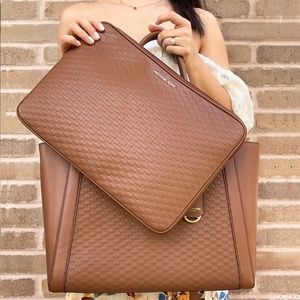 Michael Kors Kali Large Shoulder Tote w/ Laptop Case